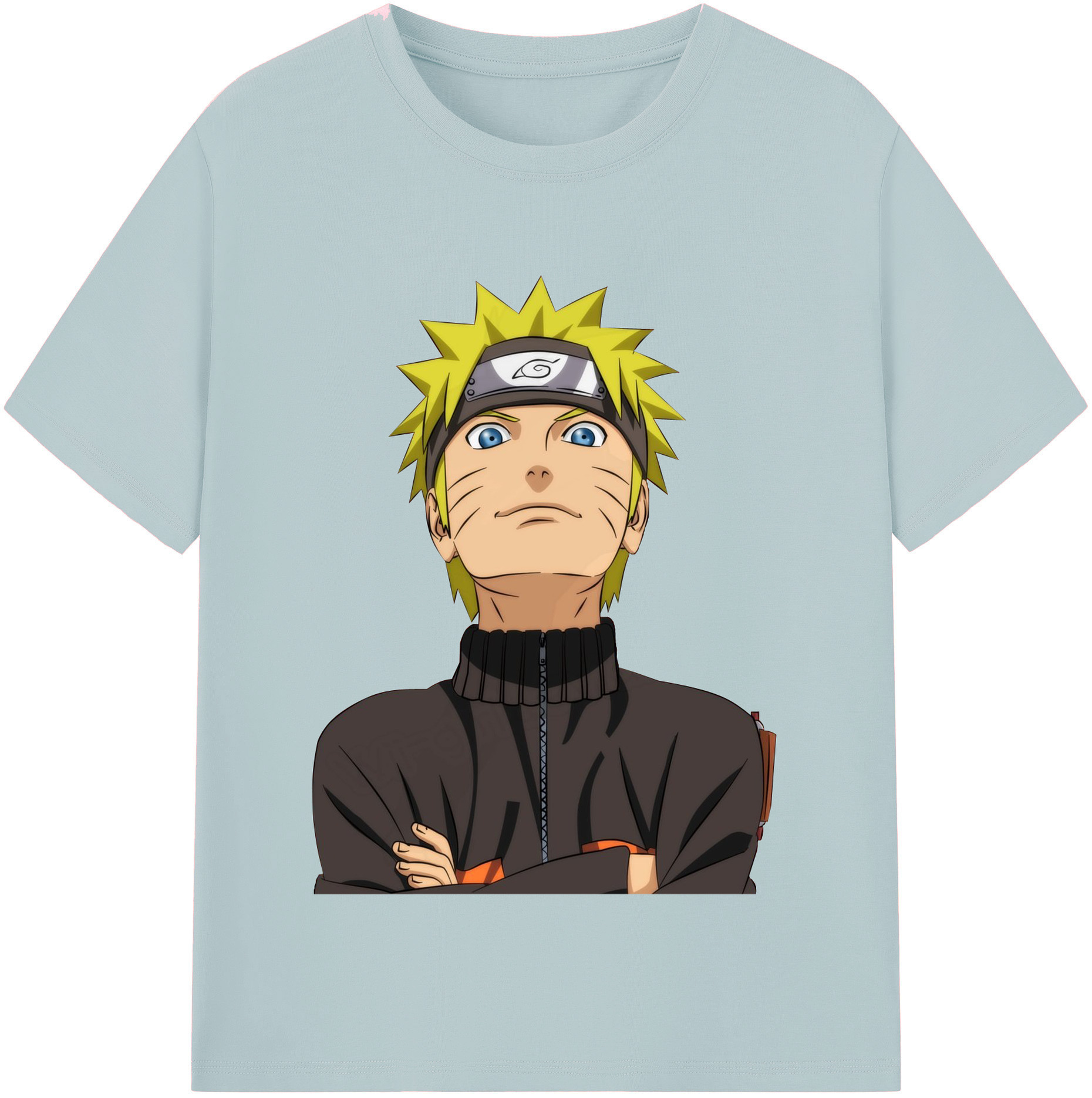 （画像用） NARUTO -ナルト- うずまき ナルト Uzumaki Naruto 綿100％半袖Tシャツ（フロントプリント）